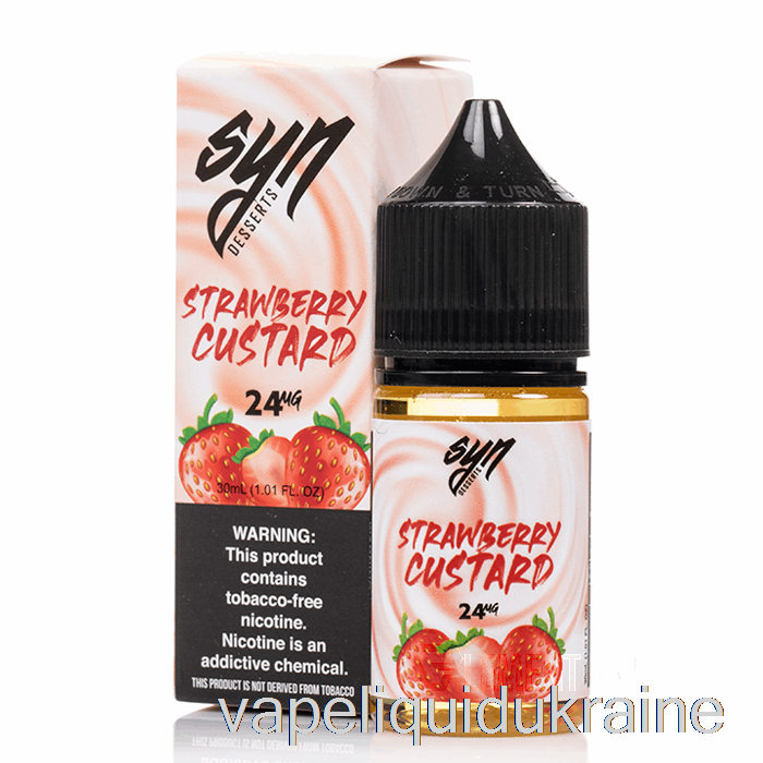 Vape Ukraine Strawberry Custard - Syn Salts - 30mL 24mg